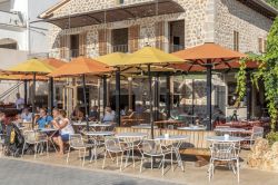 Ibiza parasols aligned